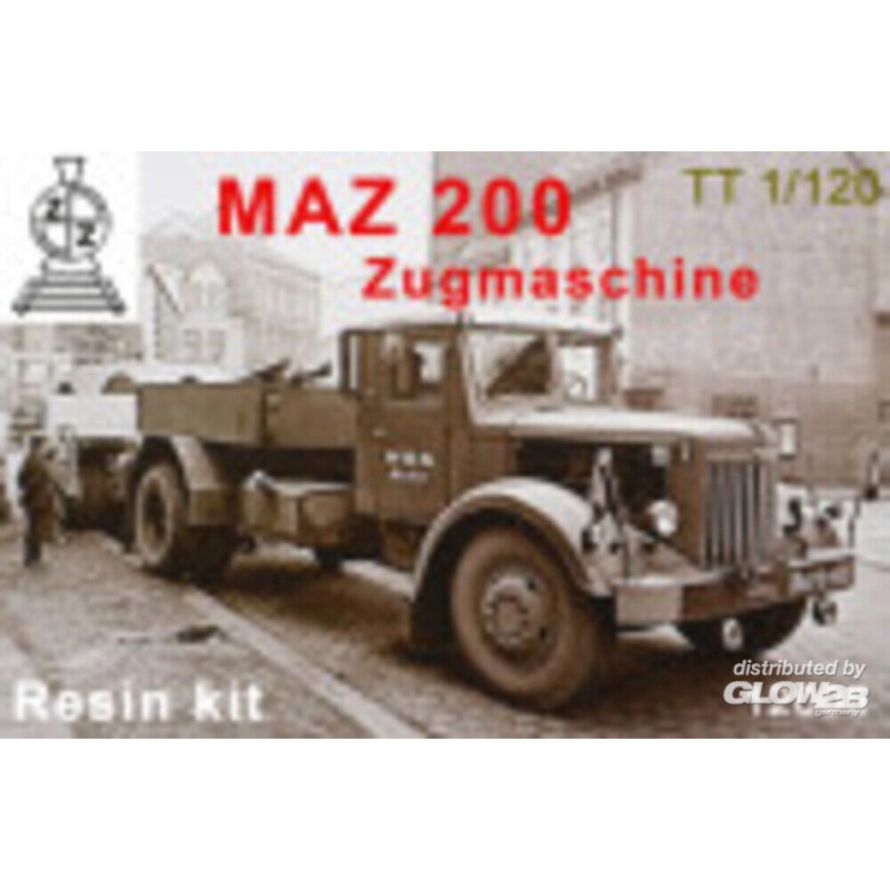 Belle pièce pour collection: Maquette MAZ-200 Zugmashine.