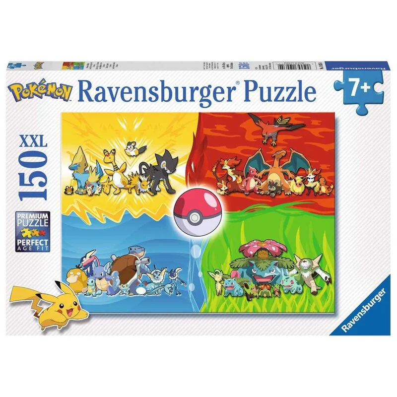 Belle déco pour cadeau: Puzzle Les différents types de Pokémon