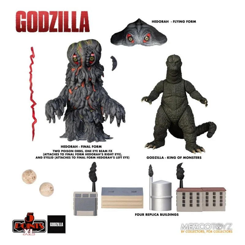 Pièce à exposer: Godzilla vs Hedora figurines 5 Points XL Deluxe Box Set