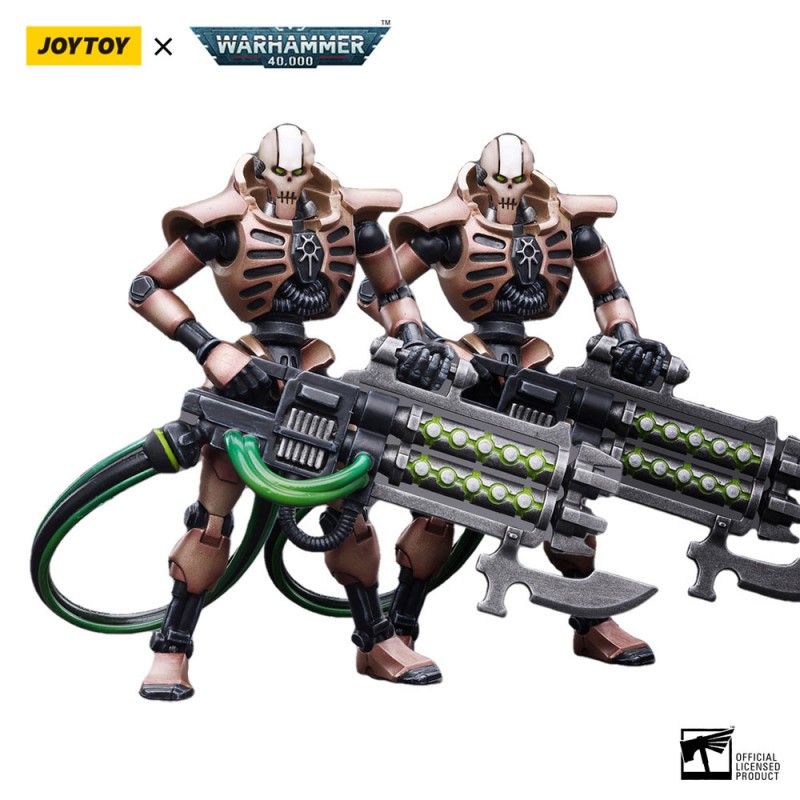 Classique Statue: Warhammer 40k pack 2 figure 1/18 Necrons Szarekhan Dynasty Immortal with Gauss Blaster 11 cm