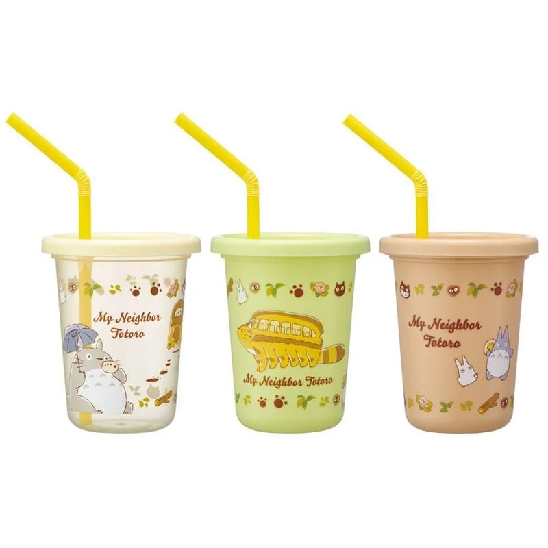 Pop Modèle: MON VOISIN TOTORO - Set de 3 verres avec pailles