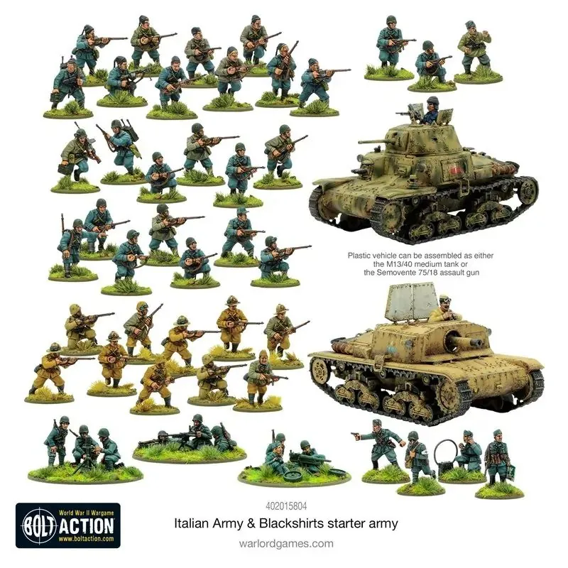 Classique Modèle: Jeu de figurine Armée italienne - Armée de départ des chemises noires