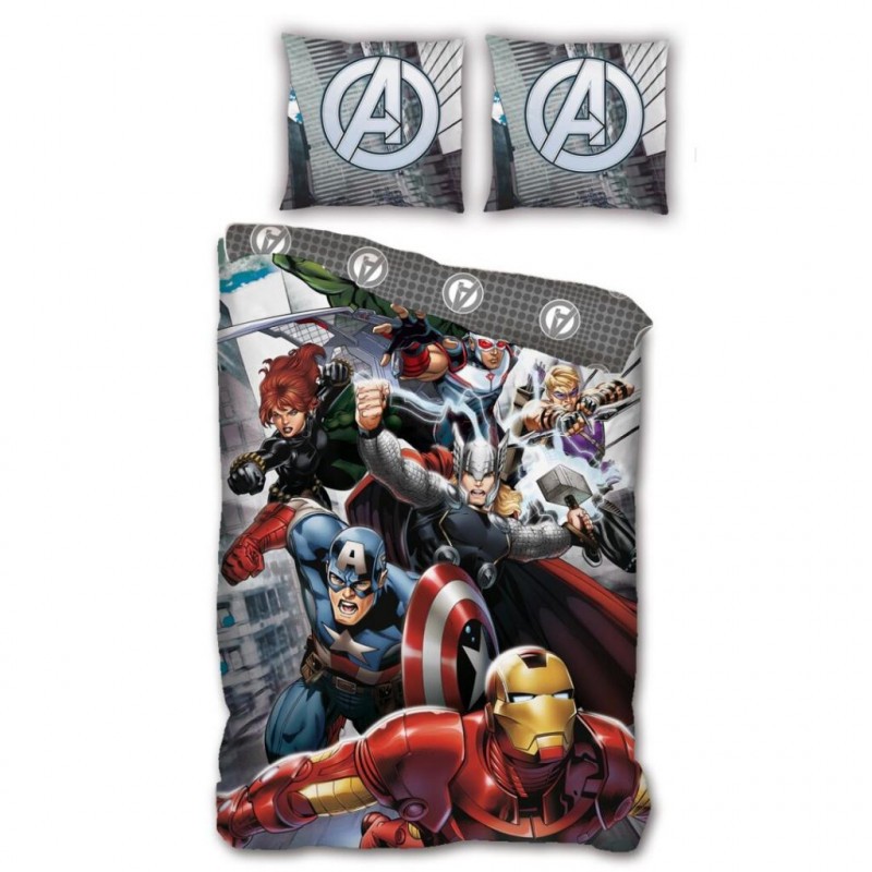 Collection style geek: AVENGERS - Parure de lit 140X200 - '100% microfibre'