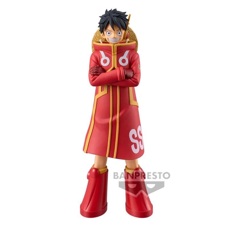 Figurine vitrine pour cadeau: One Piece The Grandline Series Egg Head Figurine Luffy