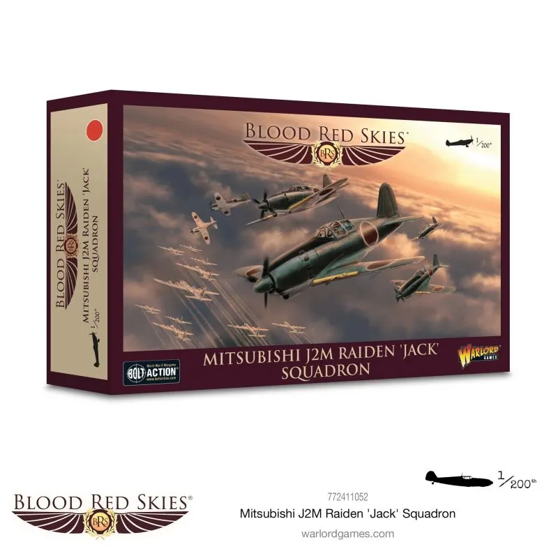 Modèle vitrine esprit collection: Jeu de figurine Blood Red Skies Mitsubishi J2M Raiden 'Jack' escadron