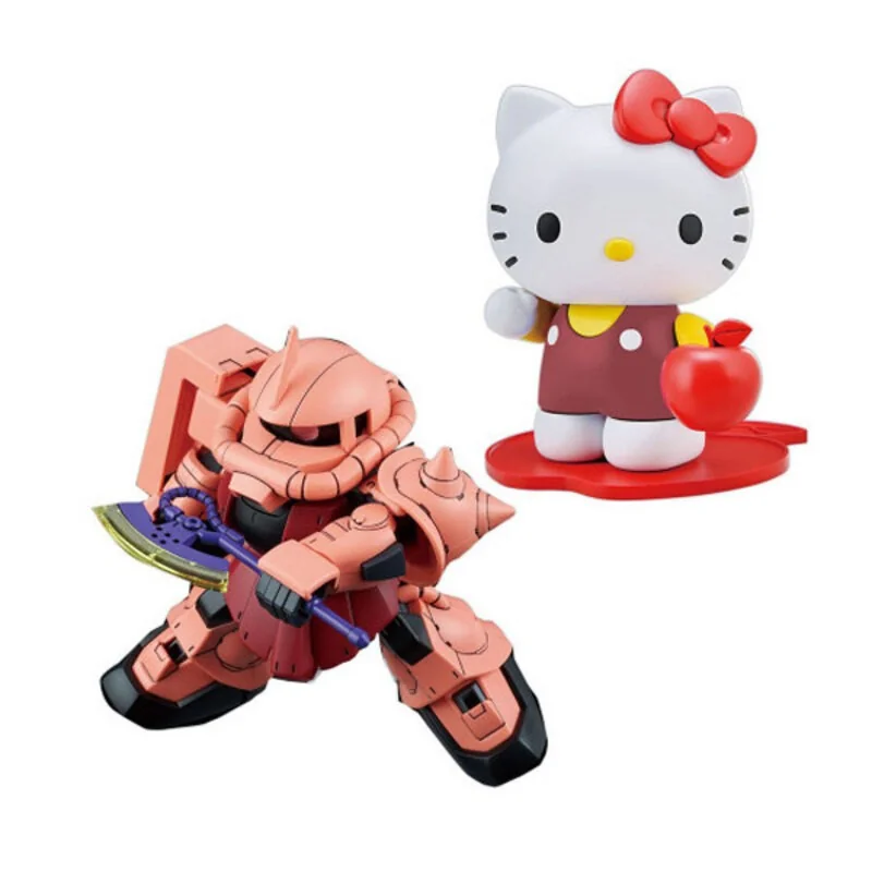 Charmante Design belle présence: Gundam Gunpla SD Cross Silhouette Hello Kitty Ms-06S Chars Zaku II