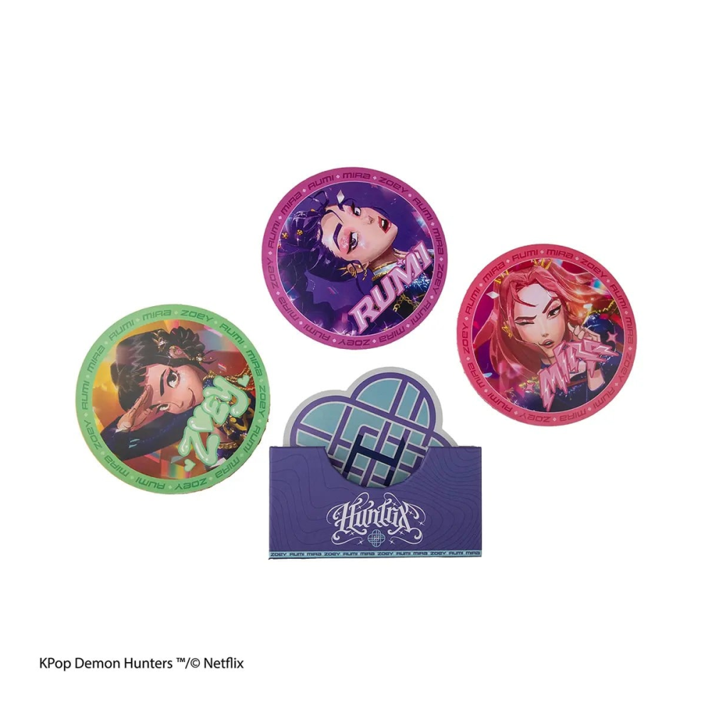 Compacte Design: KPOP DEMON HUNTER - Huntr/X - Lot de 4 Sous-verres