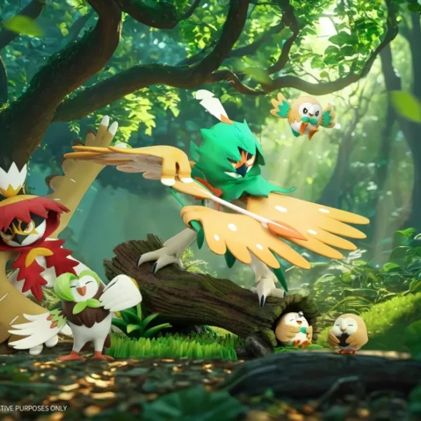 Originale Miniature pour bureau: [IN STOCK] 1/20 Scale World Figure [WONDER] – Rowlet & Dartrix & Decidueye