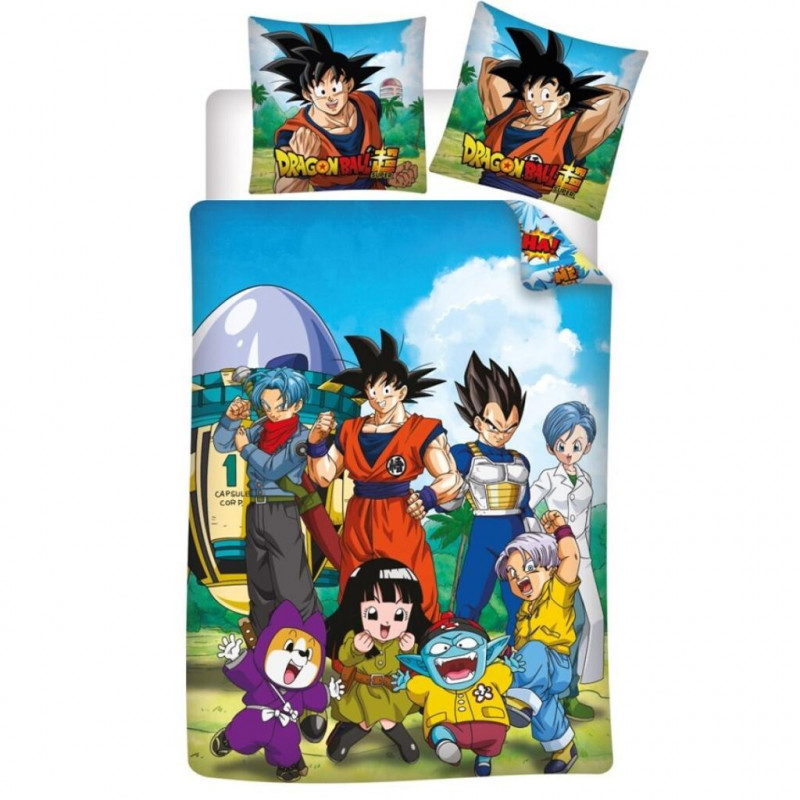 Classique Décoration look original: DRAGON BALL Z - Parure de lit 140x200cm - Capsule 8 '100% PolyCoton'