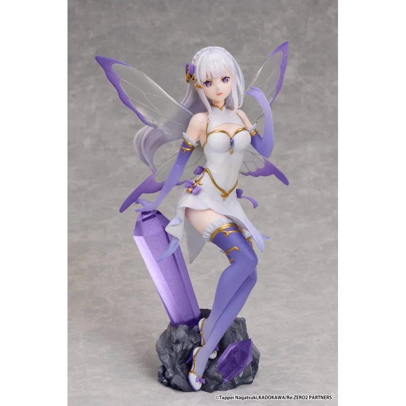 Rétro Modèle: Figurine Re:Zero Starting Life in another World - 1/7 Emilia Jewel Princess 24 cm