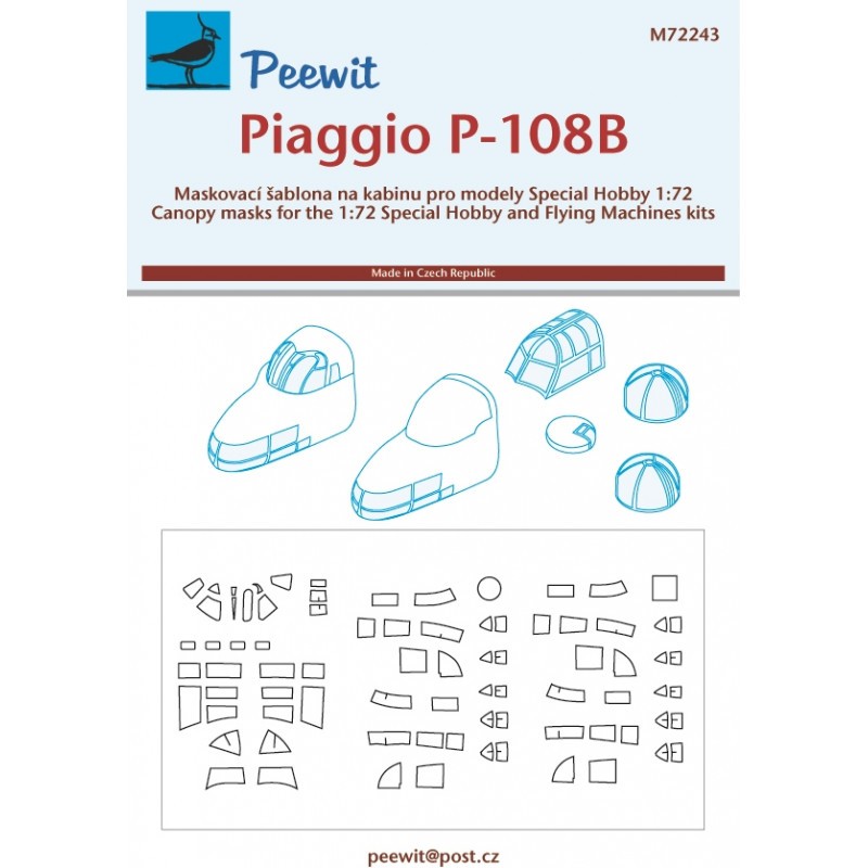 Pièce collection pour vitrine: Piaggio P-108B (conçu pour être utilisé avec des machines volantes et des kits de loisirs spéciaux)