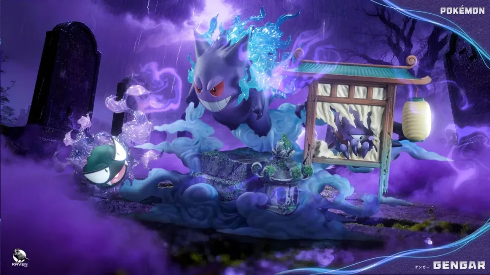 Sélection pour bureau: [PREORDER] GK Statue [RAVEN] – Gastly & Haunter & Gengar