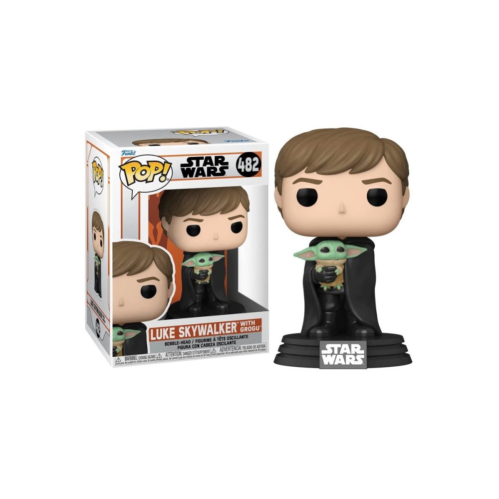Figurine pour déco: POP ! Star Wars Luke Skywalker With Grogu 482