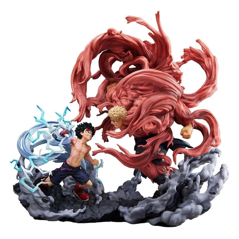 Élégante Vitrine pour étagère: Figurine My Hero Academia Super Situation Izuku Midoriya vs. Muscular 30 cm