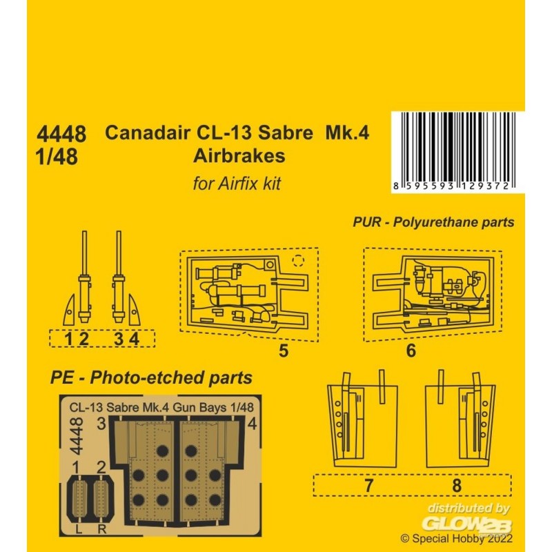 Moderne Figurine: Accessoire Aérofreins Canadair CL-13 Sabre Mk.4