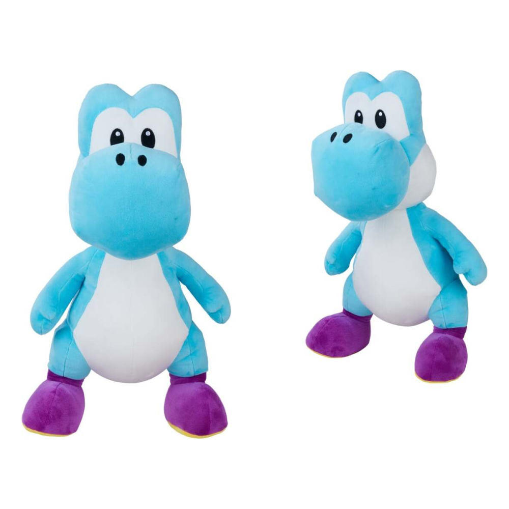 Charmante Figurine: SUPER MARIO - Yoshi Bleu - Peluche 50cm
