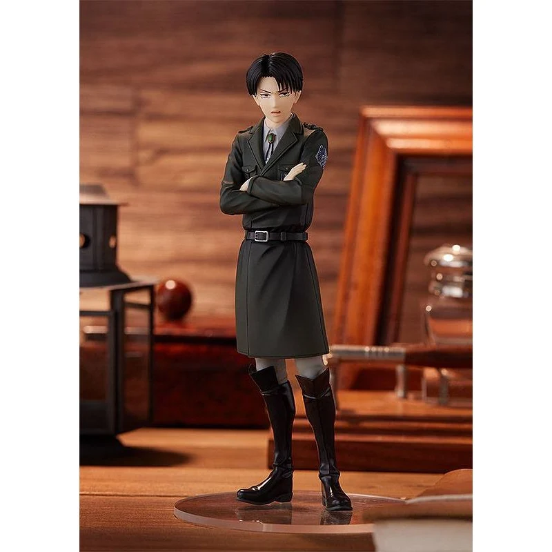 Figurine collection à exposer: Attack On Titan - Figurine Levi - Pop Up Parade (Dark Color)