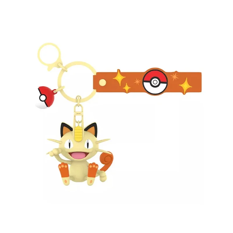 Originale Objet vitrine déco: Pokemon Funism Keychain Porte Cle Meowth Miaouss 5cm