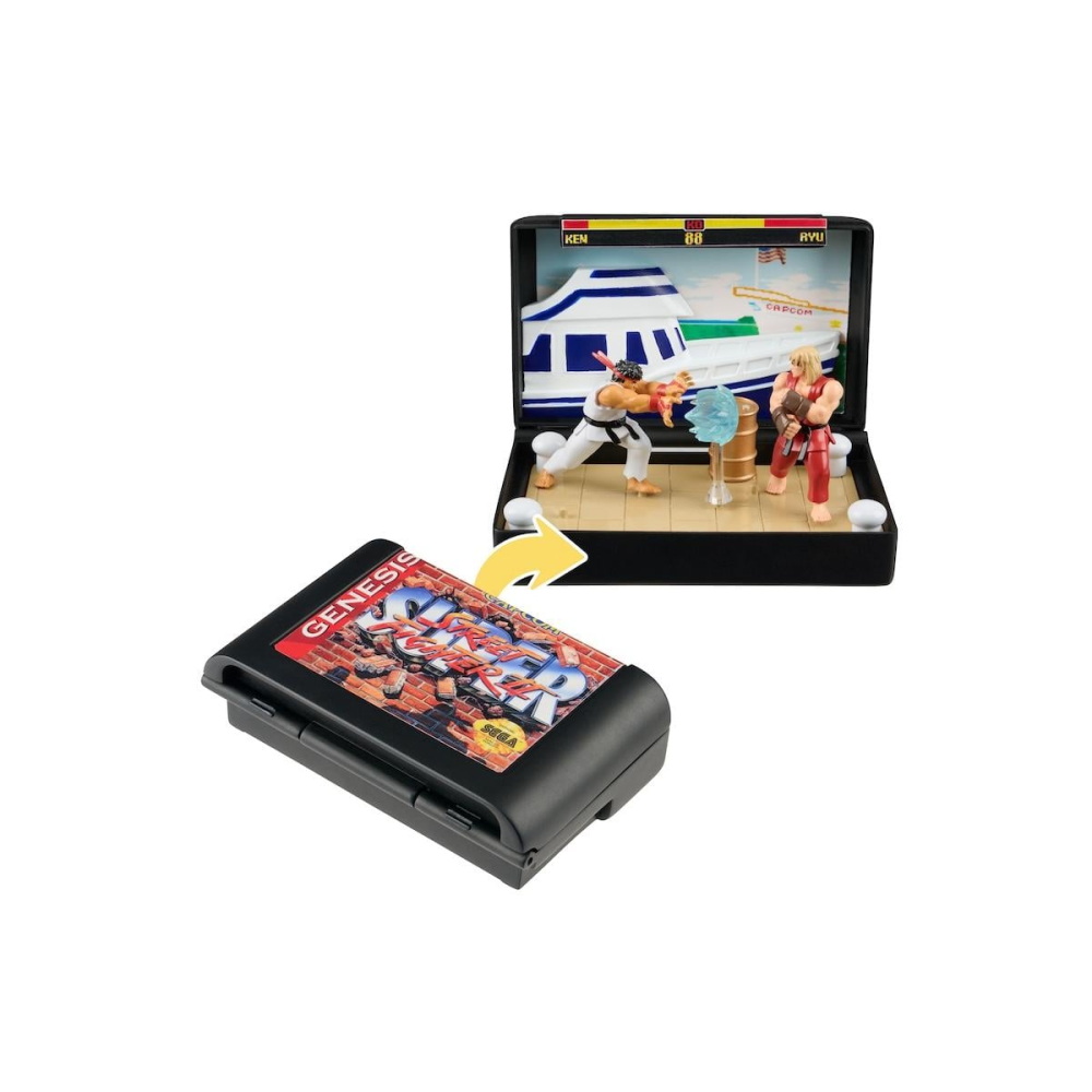 Artistique Style: Figurine CONSOLE HEROES - Mega Drive Street Fighter 2 - Statuette 7cm