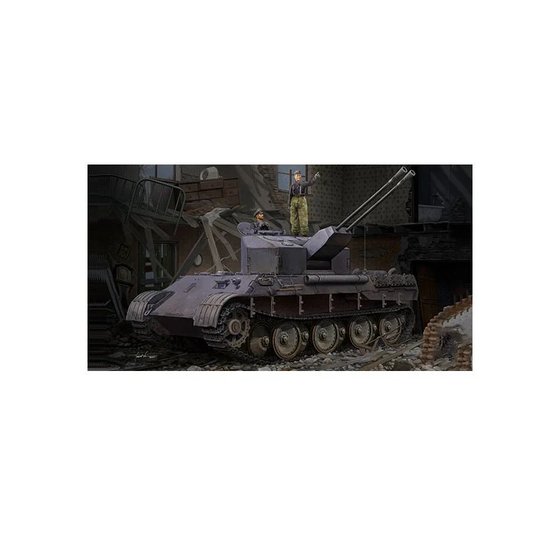 Artistique Objet: Maquette German Flakpanzer V Ausf.A