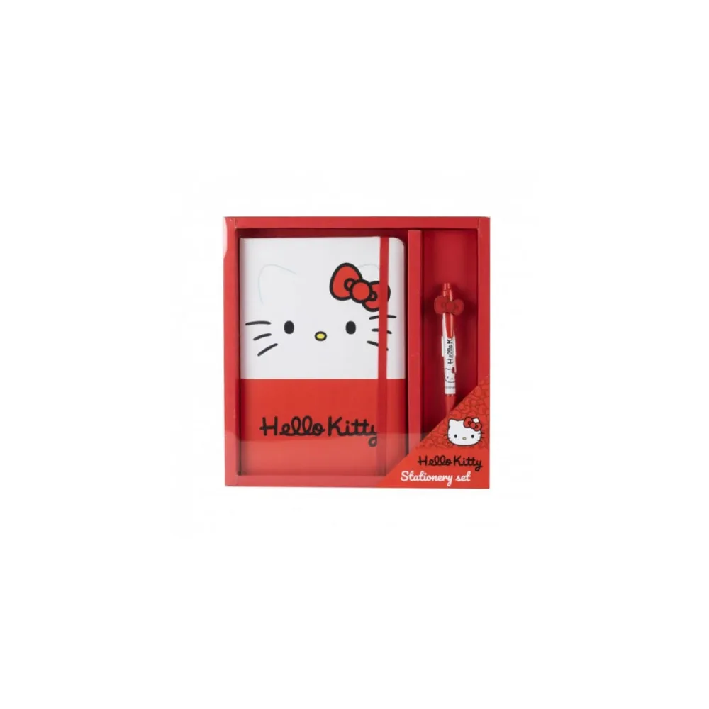 Jolie miniature pour déco: Sanrio - carnet de notes avec stylo set cadeau Hello Kitty