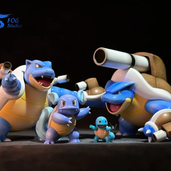Pop Statue: [PREORDER] 1/20 Scale World Figure [FOG] – Squirtle & Wartortle & Blastoise & Mega Blastoise