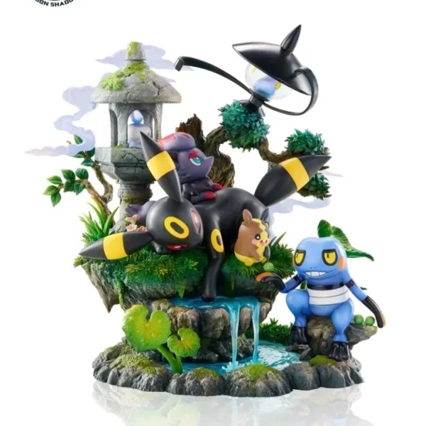 Pièce look original: [PREORDER] Mini Statue [MOON SHADOW] – Umbreon & Croagunk & Zorua & Litwick & Lampent & Morpeko