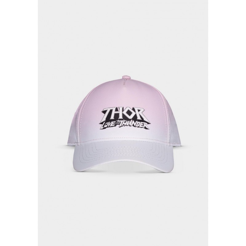 Élégante Univers style pop: Marvel: Thor Love and Thunder - Casquette réglable pour femme avec logo de film rose