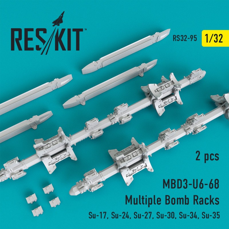 Geek Modèle esprit collection: Accessoire MBD3-U6-68 Râteliers à bombes multiples (2 pièces)