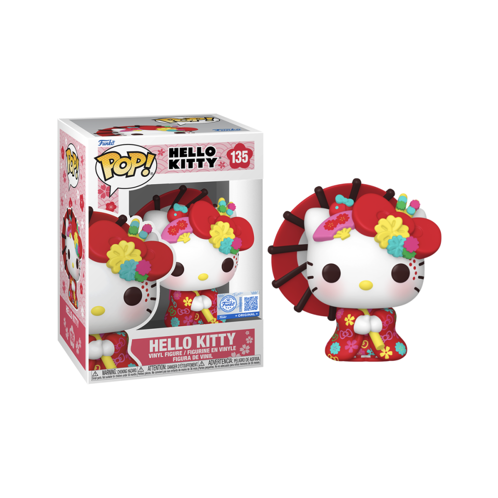 Artistique Statue: Figurine Pop HELLO KITTY - POP Sanrio N° 135 - Hello Kitty en Kimono