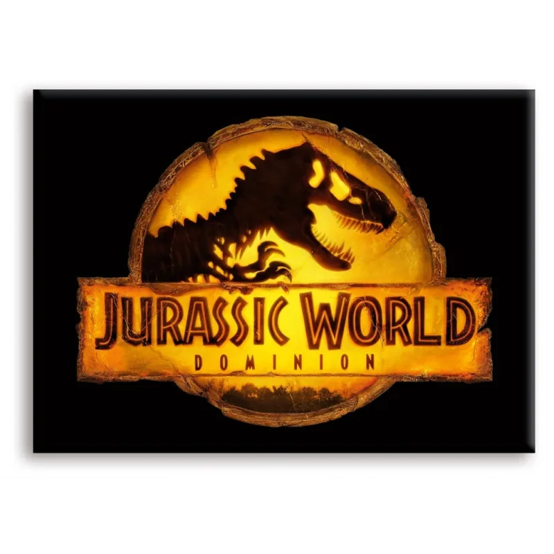 Modèle déco sympa: JURASSIC WORLD - Logo - aimant 6.3x8.9cm