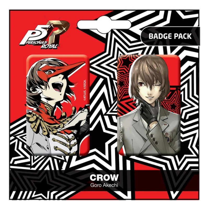 Créative Design vitrine déco: Persona 5 Royal pack 2 pin's Crow / Goro Akechi
