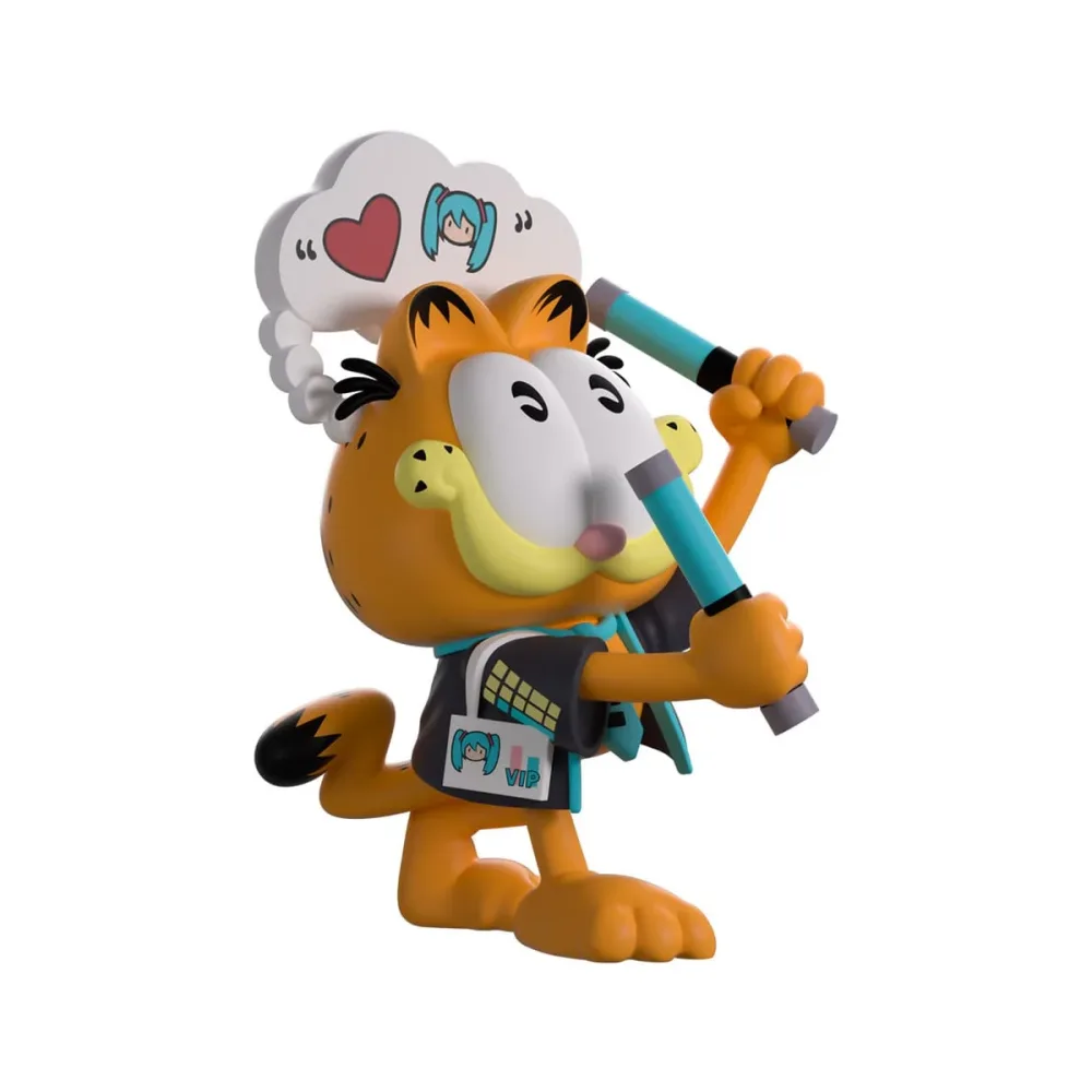 Belle déco pour cadeau: Hatsune Miku x Garfield Vinyl figurine Miku Concert Garfield 13 cm