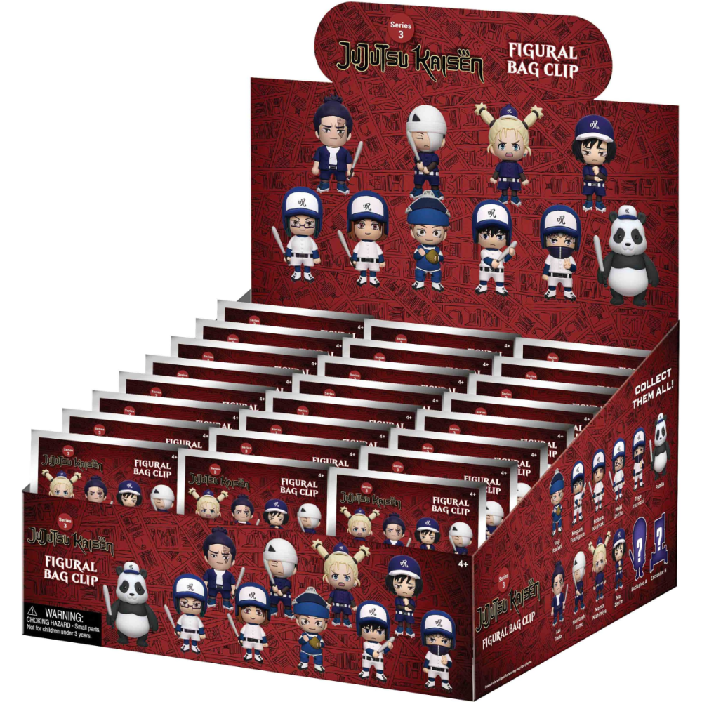 Statue belle présence: JUJUTSU KAISEN - Series 3 - 3D Foam Porte-clé (Display 24 Pcs)