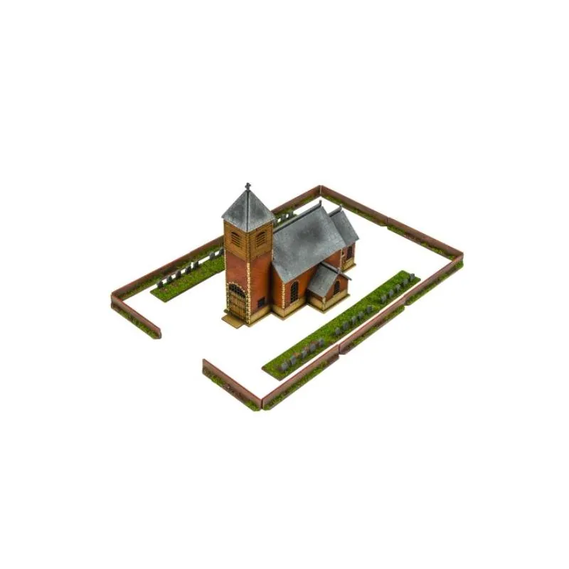 Création pour vitrine: Black Powder Epic Battles - Waterloo: Plancenoit Scenery Pack