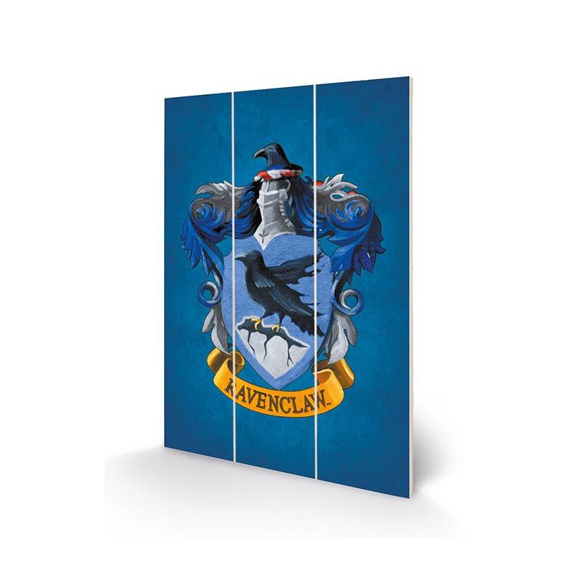 Artistique Univers: Poster HARRY POTTER - Ravenclaw Crest - Impression sur bois 20x29.5