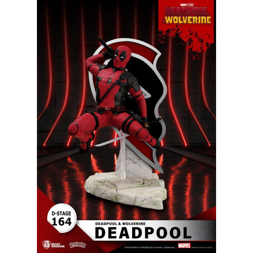 Pour étagère: Deadpool 3 diorama PVC D-Stage Deadpool 16 cm - BEAST KINGDOM