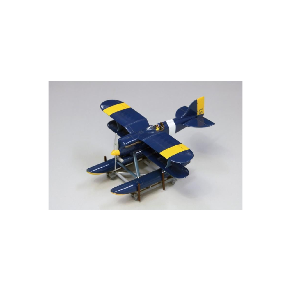 Jolie Pièce esprit déco: PORCO ROSSO - R3C-0 Seaplane - Model Kit à peindre 1/72