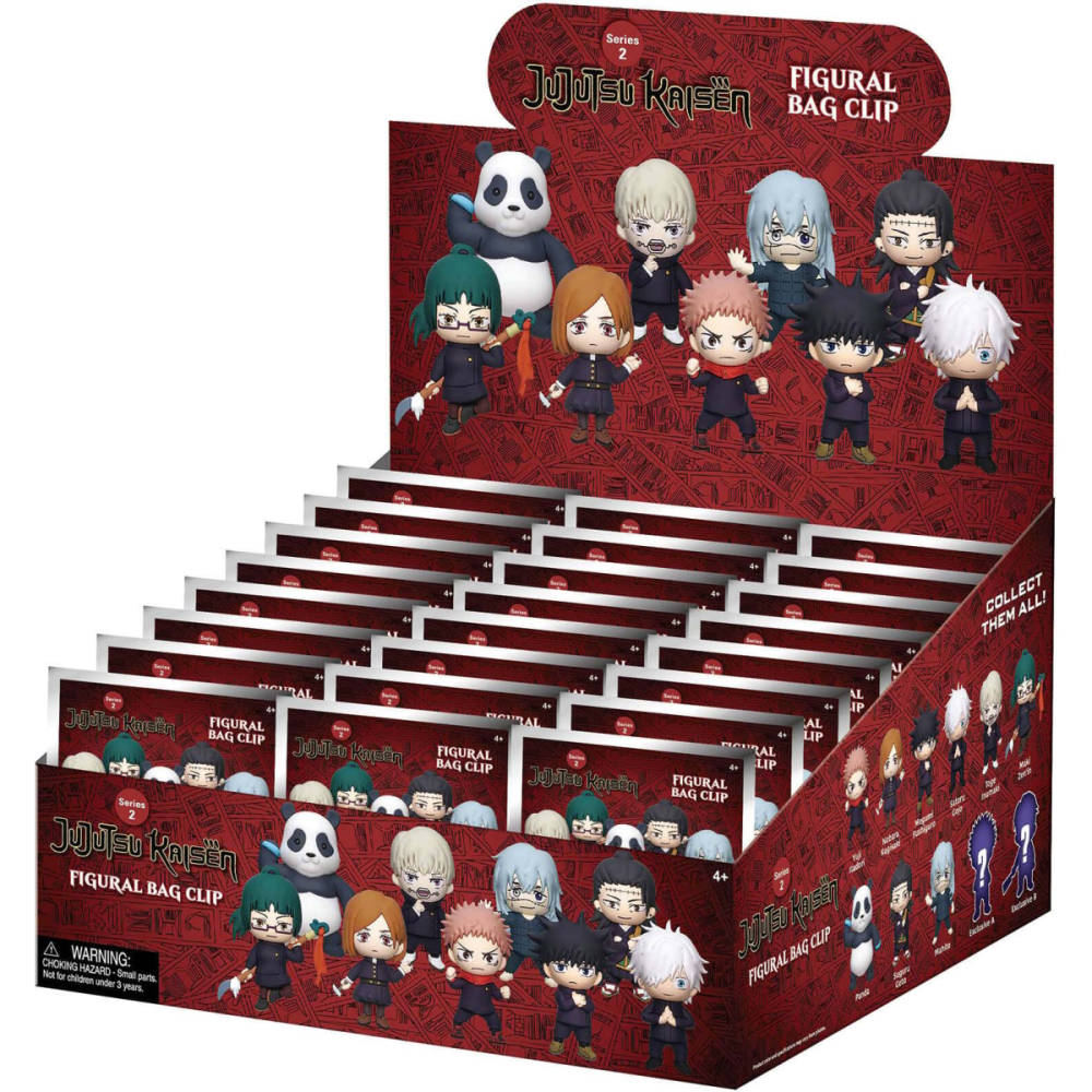 Soignée Miniature esprit collection: JUJUTSU KAISEN - Series 2 - 3D Foam Bag Clip (Display 24 Pcs)