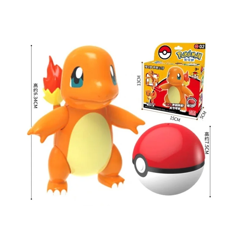 Créative Design look soigné: Pokemon Model Kit & Pokeball Salameche 6Cm