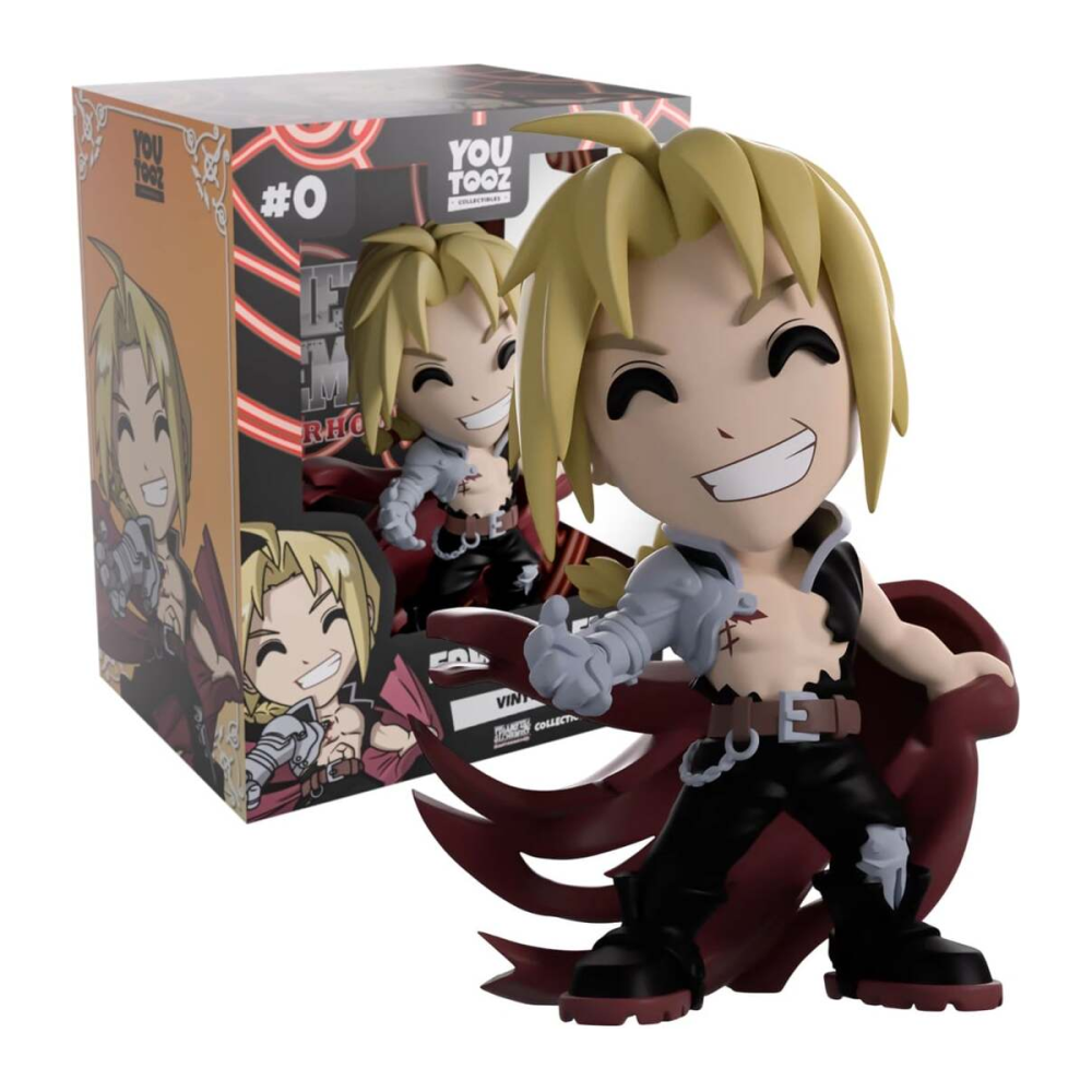 Pièce style pop: FULL METAL ALCHEMIST BROTHERHOOD - Edward Elric -Figurine Youtooz 12cm