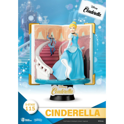 Vitrine pour bureau: Disney Book Series diorama D-Stage (Cendrillon) Cinderella 13 cm - Beast Kingdom