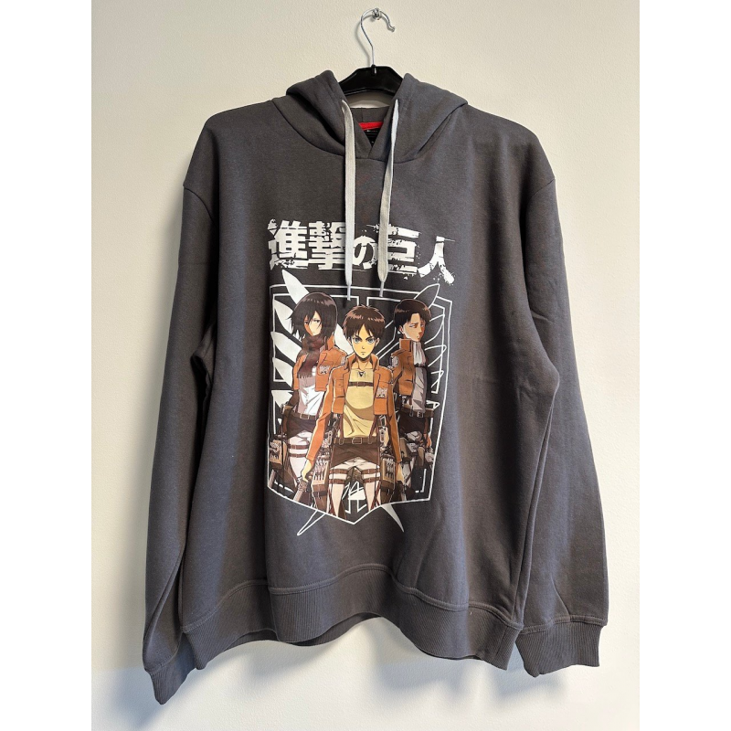Compacte Décoration pour cadeau: Sweater ATTACK ON TITAN - Sweat Capuche TRIO Grey (M)