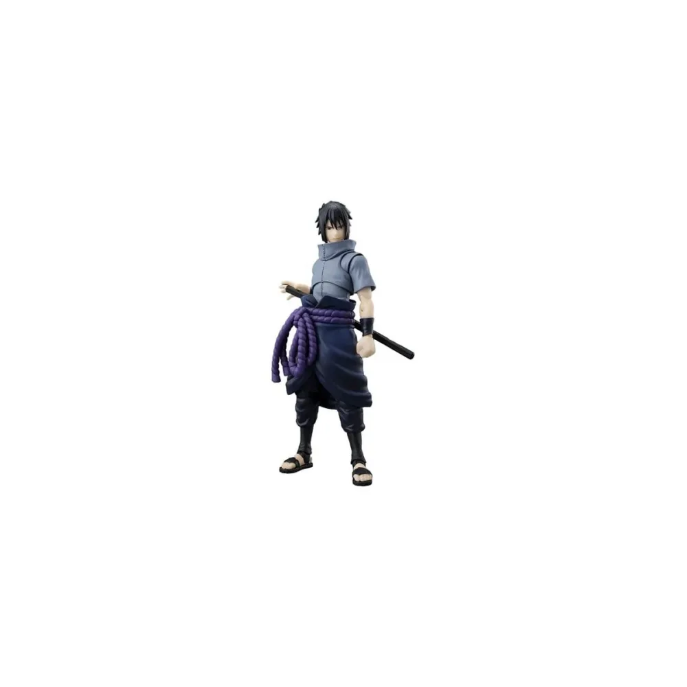 Vitrine style moderne: Naruto - Figurine Sasuke Uchiha Solitary Shinobi - S.H.Figuarts