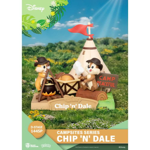 Univers pour bureau: Disney diorama PVC D-Stage Campsite Series Chip & Dale Special Edition 10 cm - BEAST KINGDOM