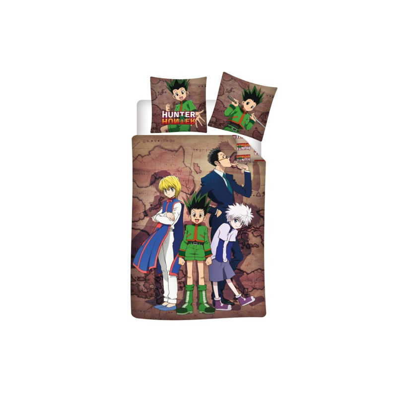 Belle pièce style geek: HUNTER X HUNTER - Parure de lit 140X200 - '100% Coton'