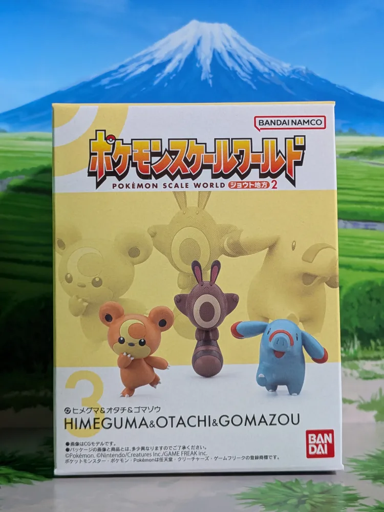 Pokémon Scale World Johto - Teddiursa, Fouinette & Phanpy | Teddiursa, Sentret & Phanpy (Neuf)