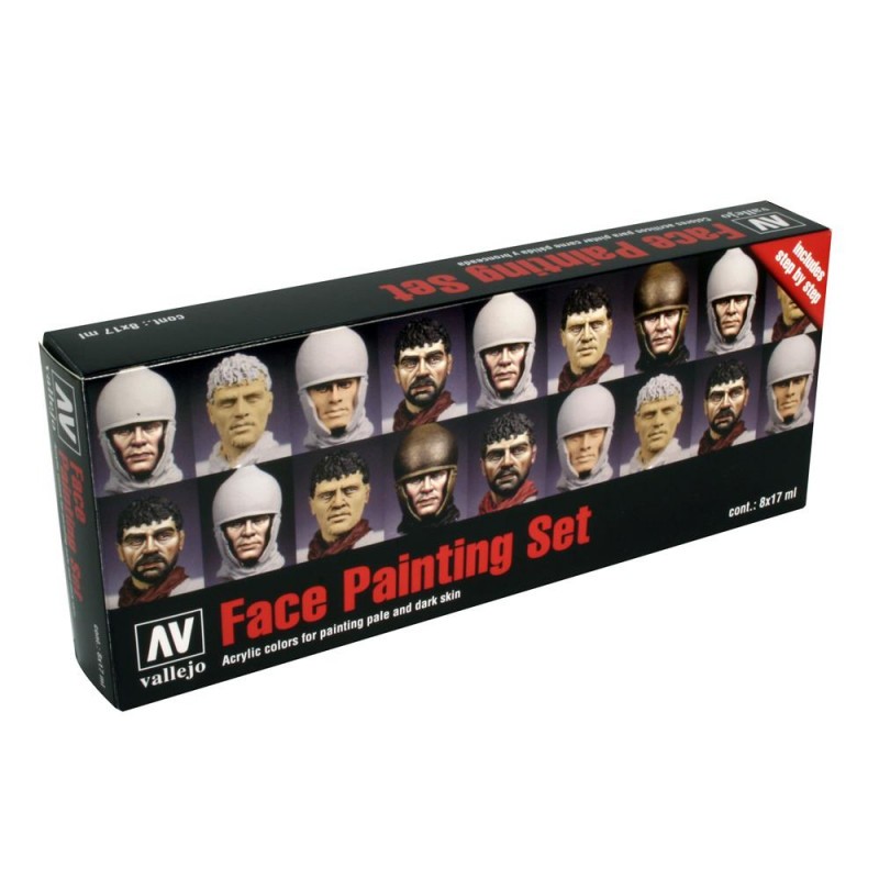 Belle Univers déco sympa: Peinture Vallejo MODÈLE Couleur: Faces Set Jaume Ortiz + instruc.