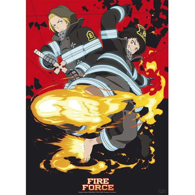 Élégante Miniature esprit déco: Fire Force - Poster - Shinra & Arthur