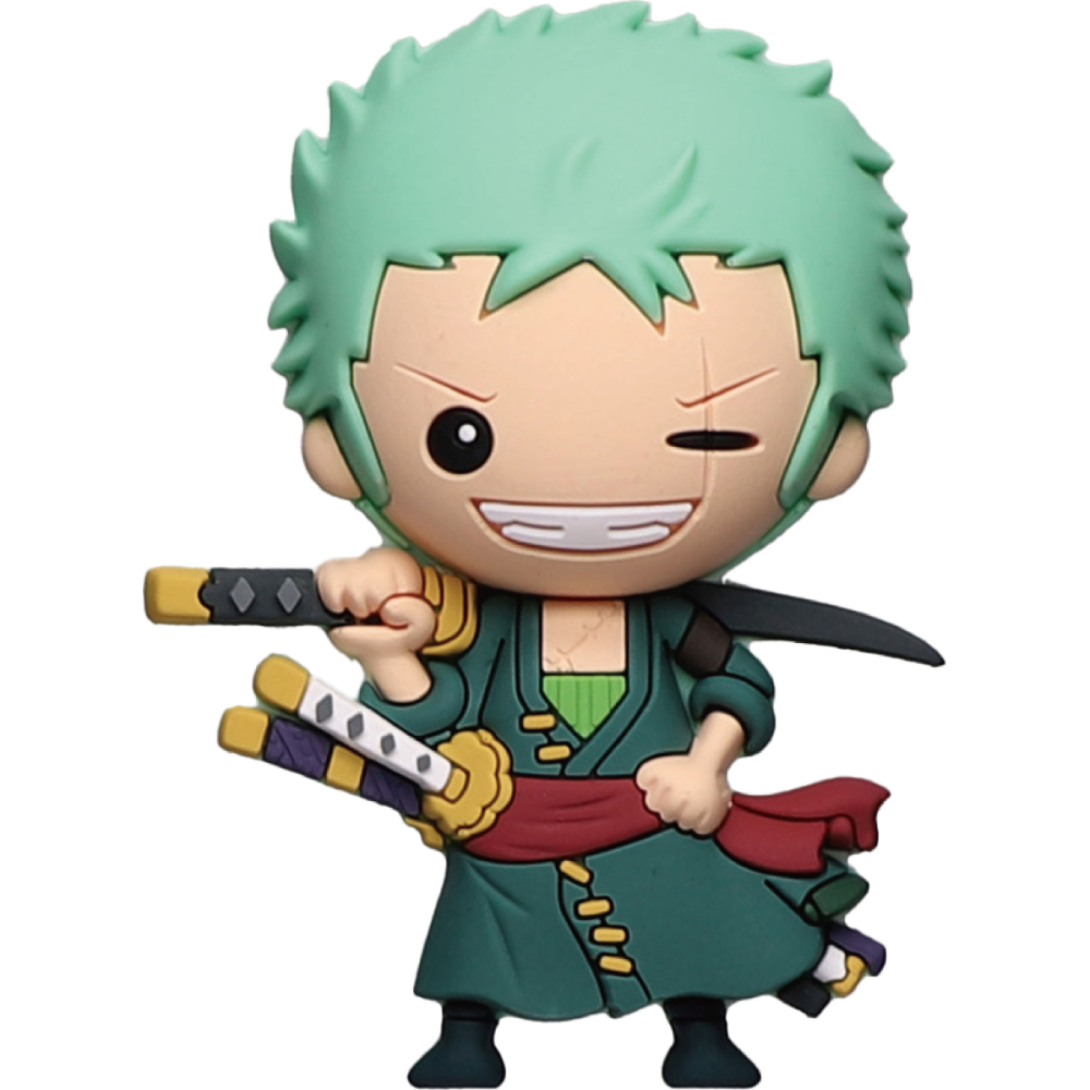 Visuelle Figurine: ONE PIECE - Zoro - Aimant à collectionner en mousse 3D